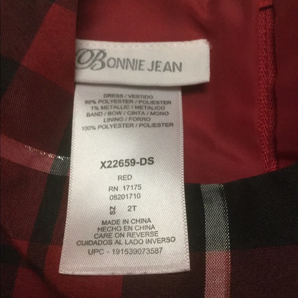 ⭐️ GIRLS “BONNIE JEAN” PLAID DRESS ⭐️ - Picture 2 of 2